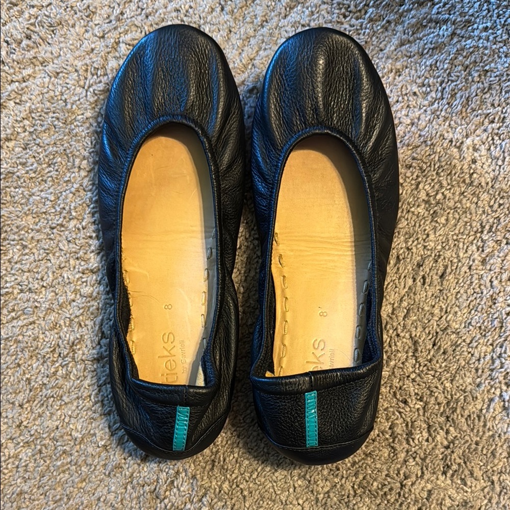 Matte Black Tieks, size 8